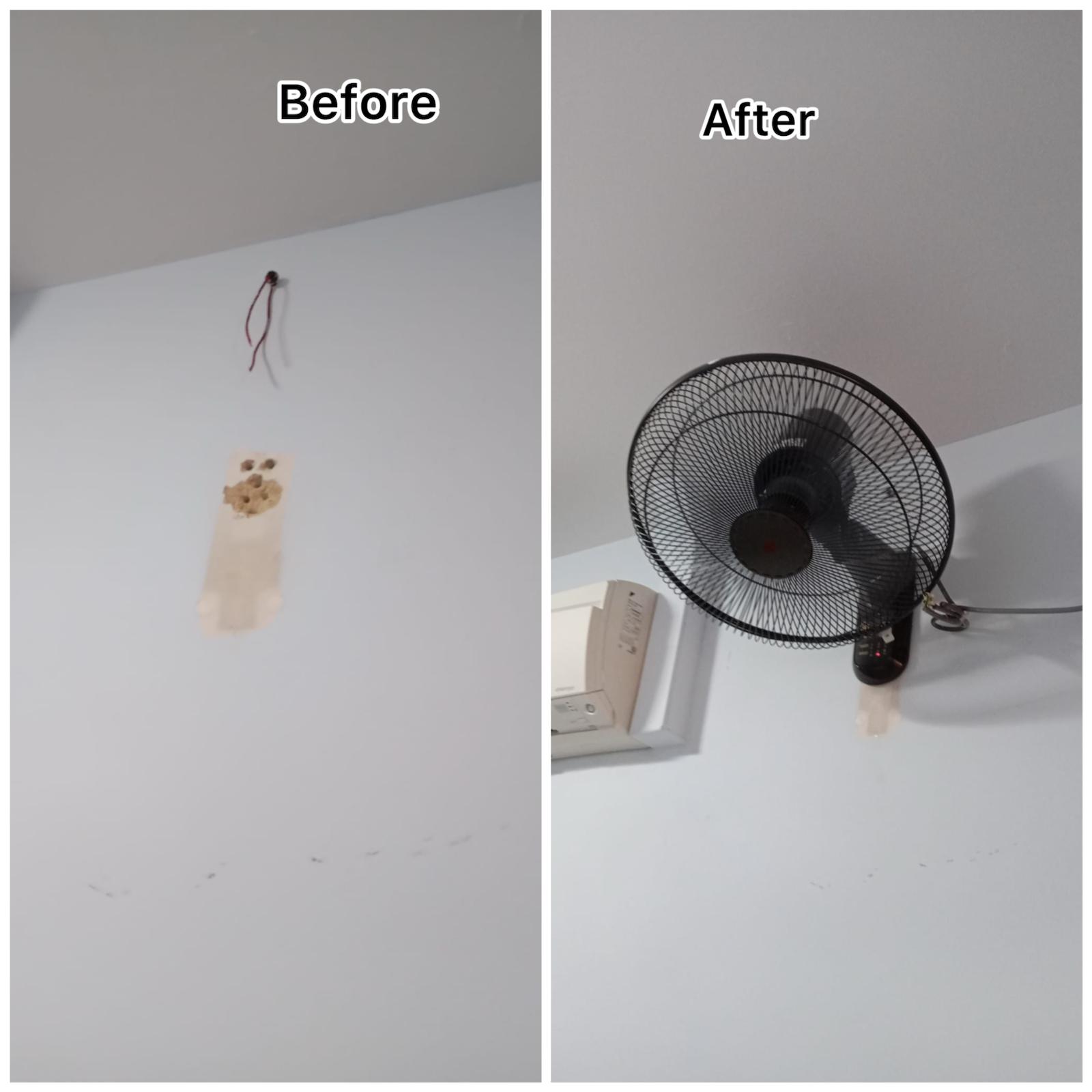 Wall Fan Installation & Wall Repair Service in Singapore